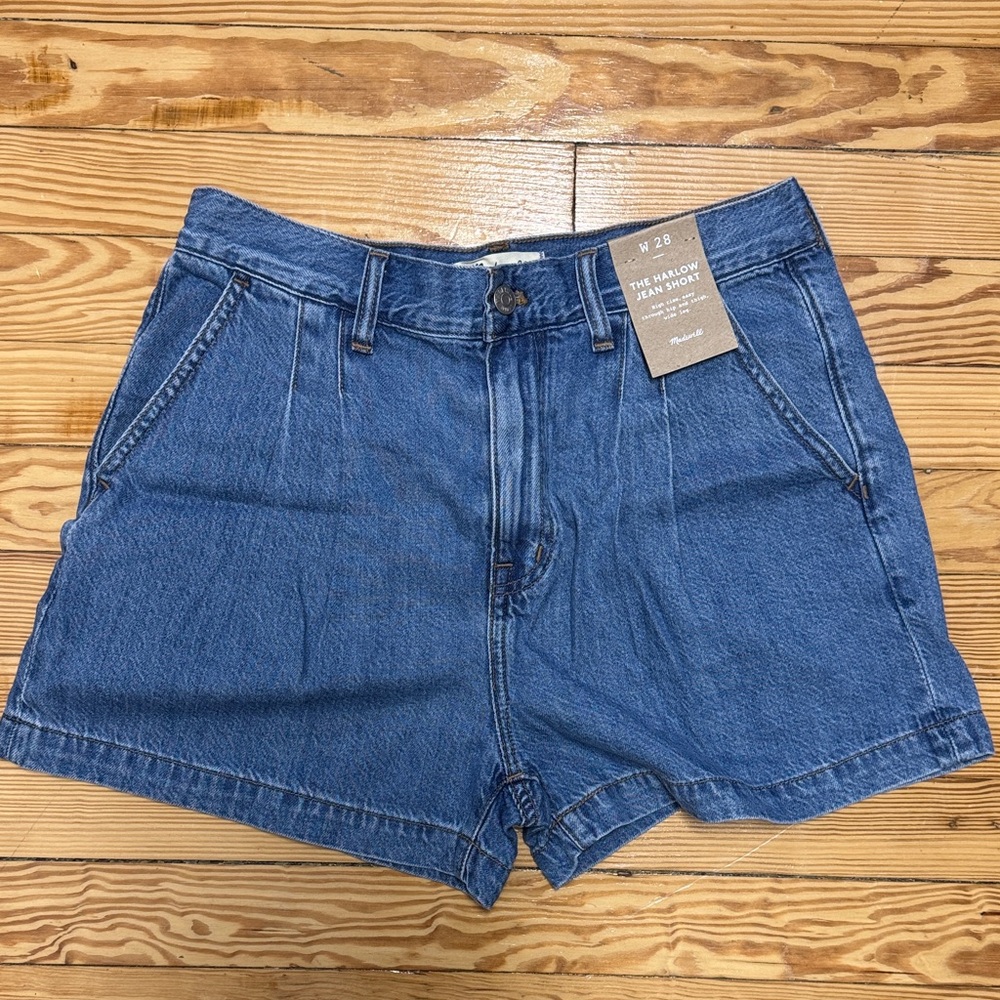 Madewell - Harlow Blue Jean Shorts